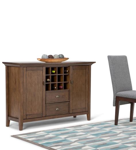 This sideboard has 2 drawers at the top and 4 cabinet doors at the bottom to provide large storage space for some appliances, dishes, glassware. . Sideboard home depot